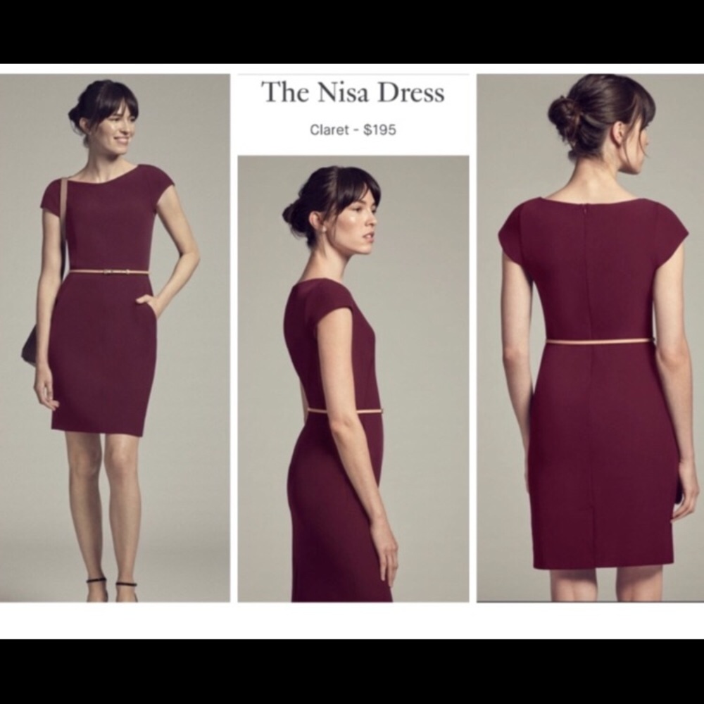 Mm LaFleur Nisa Dress Claret